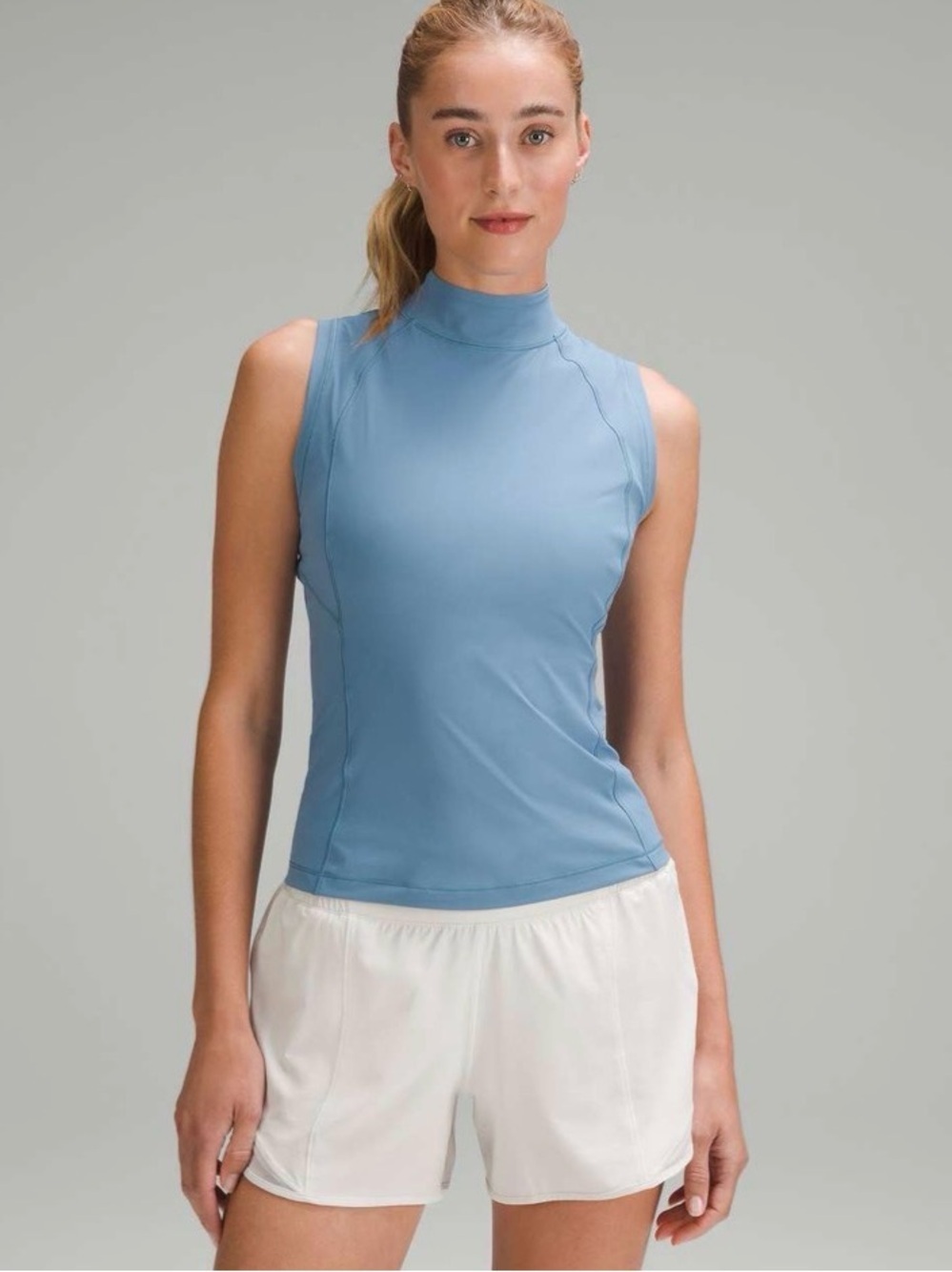 lululemon LightWeight Nulux Mock Neck Tank